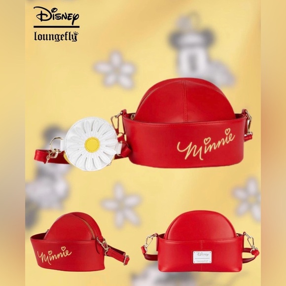 Loungefly Other - Loungefly DISNEY Minnie Mouse Daisy Hat Crossbody Bag & Daisy Coin Pouch